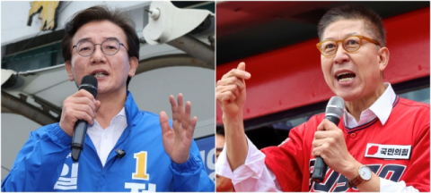 전재수 “해양수도 부산 완성” vs 박형준 “이재명 폭주 저지”