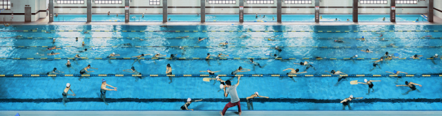 권순관 작가의 'Gestures in swimming pool'(2009). space bv 제공