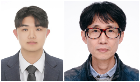 한국소음진동공학회 학술대회에서 ‘우수발표자상’을 수상한 동아대 기계공학과 정우혁 학생(왼쪽)과 이종서 지도교수(오른쪽). (동아대 제공)