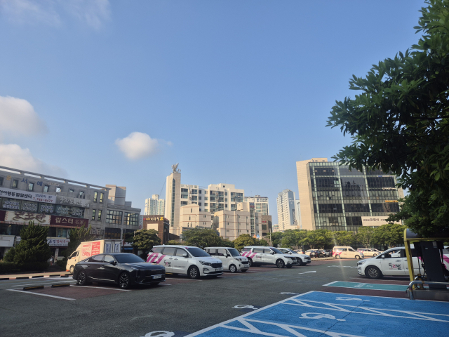 ‘해운대 C-HUB 스테이션’ 조성 수립 용역 대상 지역인 부산도시철도 2호선 중동역 공영 주차장 부지.