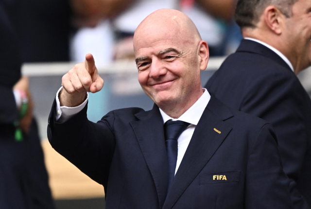 월드컵 참가국 확대 계획을 밝힌 인판티노 FIFA 회장. 로이터 연합뉴스