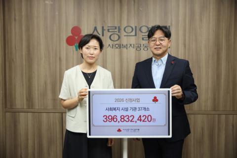 부산사랑의열매, 사회복지기관 37곳에 3억 9600여 만 원 지원