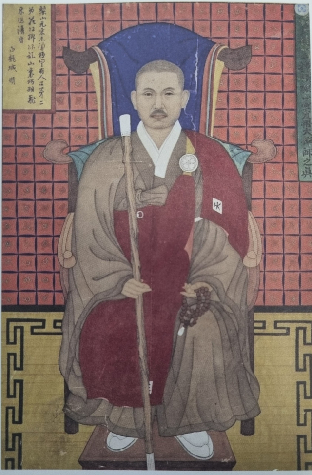 부산 명정학교(현 청룡초등학교·금정중학교) 설립과 보성고등보통학교(현 보성고·고려대) 운영에 참여하며 일제강점기 민족교육과 인재 양성에 매진한 전 범어사 주지 원오당 이산 스님. 명정학교재단 제공