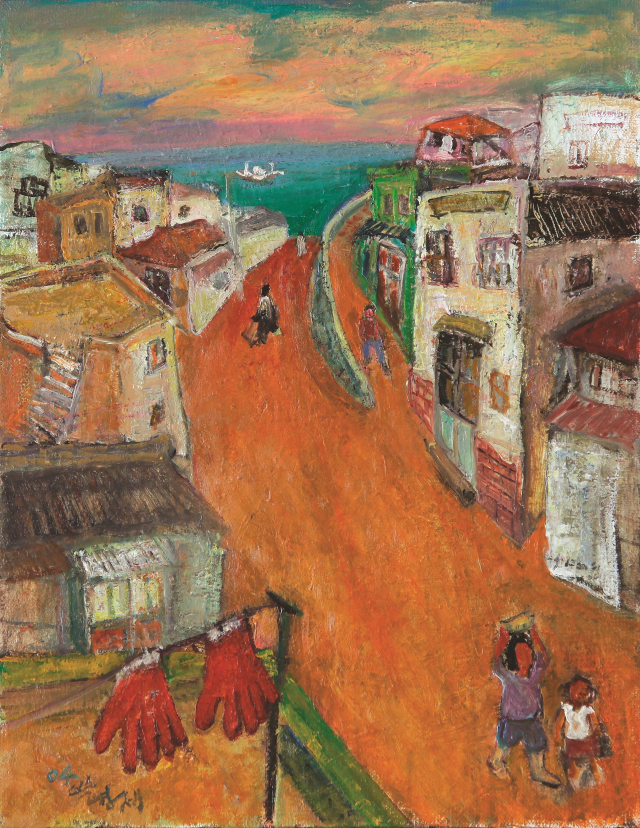 박병제의 '송도 가는 길'(2004). 이광호 제공
