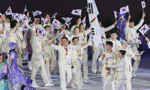 2026 아시안게임 개막…김동용·신유빈 앞세운 한국, 16번째 입장