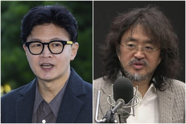 무소속 한동훈(왼쪽) 의원과 방송이 김어준 씨. 연합뉴스·'김어준의 겸손은힘들다 뉴스공장' 캡처