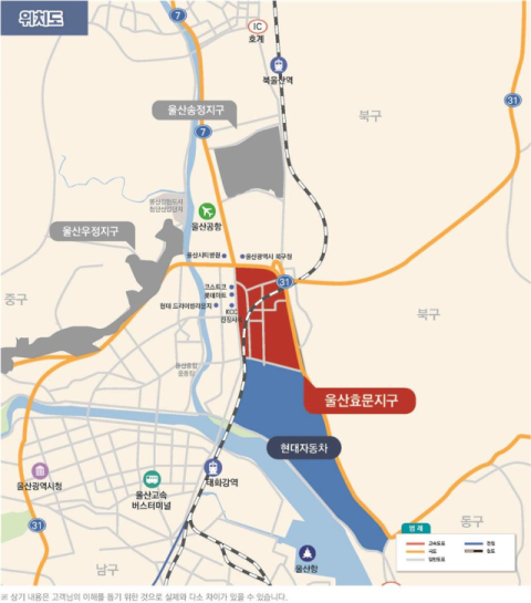 위치도. LH 부산울산지역본부 제공