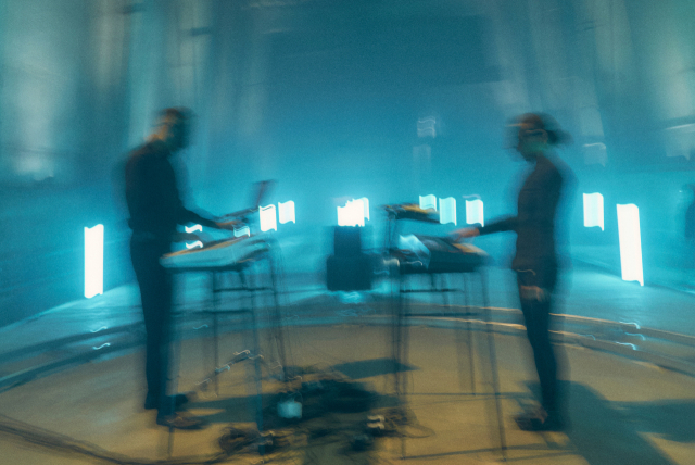 전자음악 프로젝트 ‘도플러이펙트’(Dopplereffekt)의 오디오비주얼 퍼포먼스. 부산비엔날레조직위원회 제공